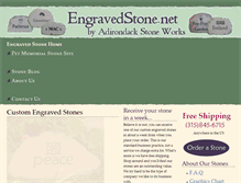 Tablet Screenshot of engravedstone.net
